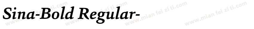 Sina-Bold Regular字体转换